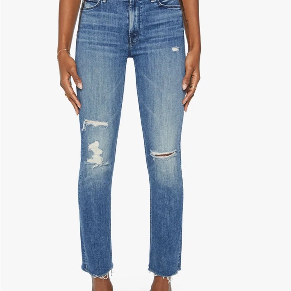 Mother Jeans High Waisted Ankle Fray Size 29